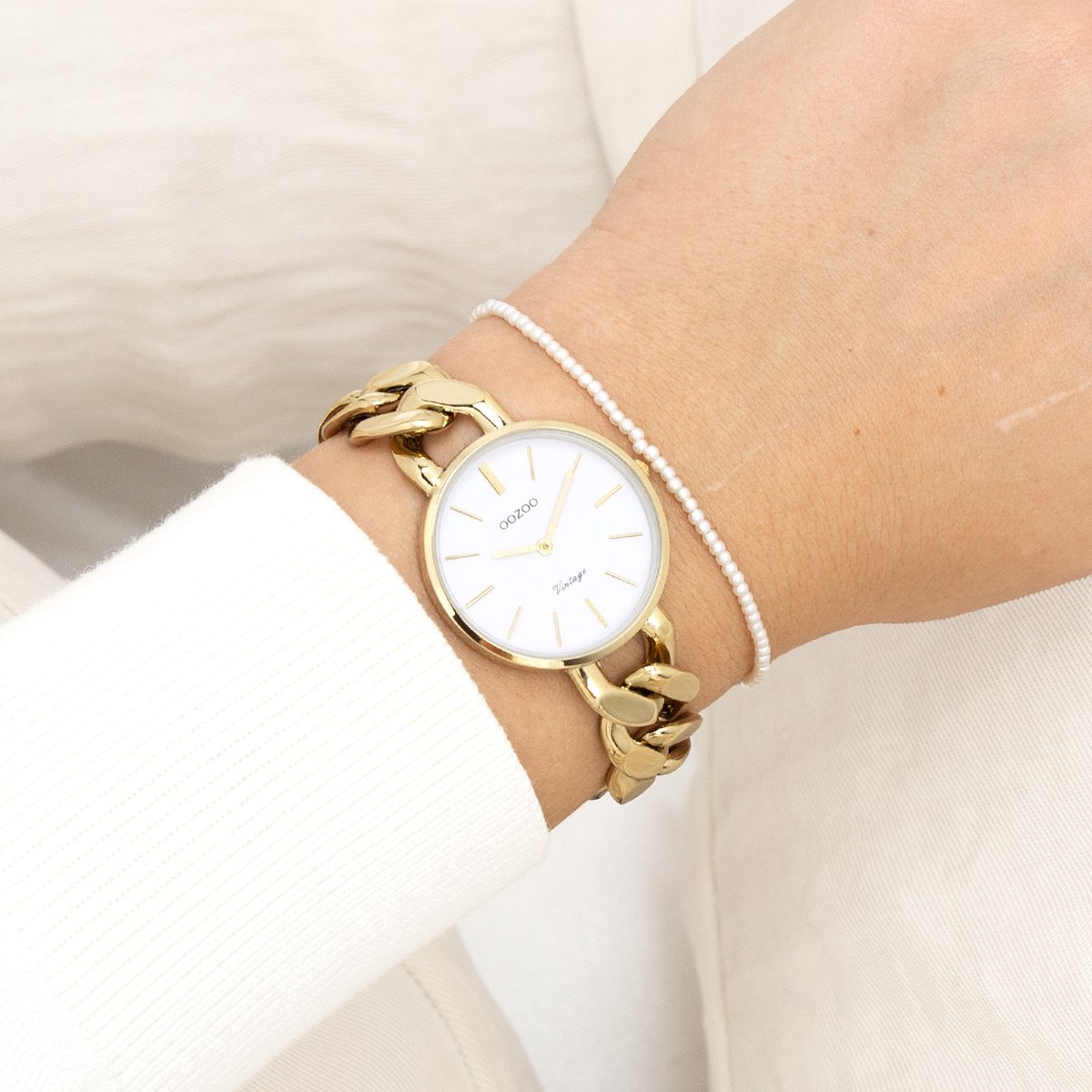 Vintage series C9958 rosé gouden horloge & band- Timepieces
