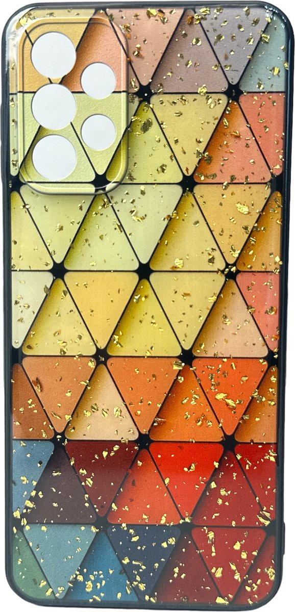 Silicone Hoesje Print - Backcover - Geschikt voor Samsung Galaxy A33 5G - Marmer Triangle