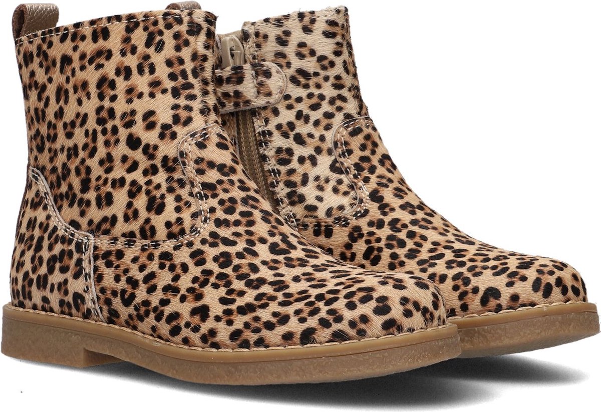 Apples & Pears B0010416 Enkellaarsjes - Enkelboots met rits - Meisjes - Beige - Maat 25