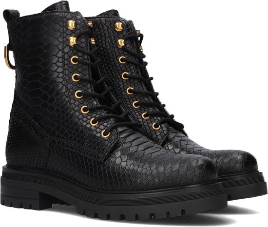 Omoda Lpmink-100 Veterboots - Laarzen Met Veters - Dames - Zwart - Maat 39