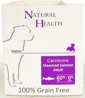 Natural Health Dog Steamed Carnivore Salmon omdoos 7x 395 gram