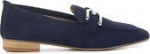 Unisa Instappers Dames - Instapschoenen / Damesschoenen - Suède - Baxter - Blauw - Maat 40