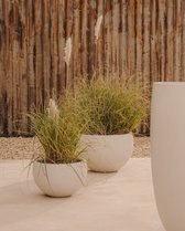 Kave Home - Pot de fleurs Grau en ciment blanc Ø 56 cm