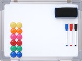 Cosmo Casa Whiteboard - Magnetisch Bord - Memobord - Prikbord - Inclusief Accessoires - 40x30cm