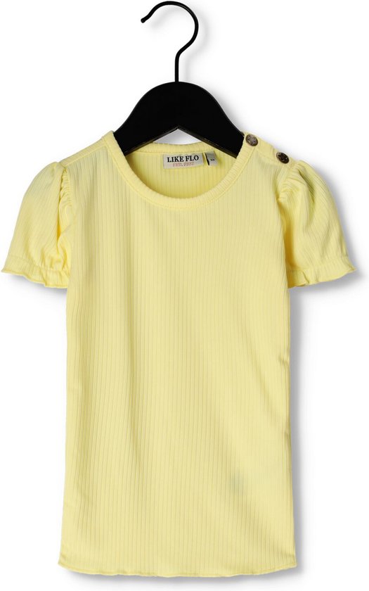 Like Flo - T-Shirt - Soft yellow - Maat 74