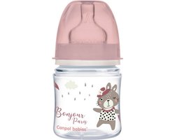 Canpol Babies BONJOUR PARIS (roze) Easy Start Anti-Koliek babyfles 0m+, 120 ml 120 ml