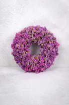 Couronne - Krans 'Statice' (Lilac, 30cm)