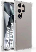 Anti Shock Hoesje Geschikt Voor Samsung Galaxy S24 Ultra - ShockProof Silicone Case - Transparant Back Cover Hoesje