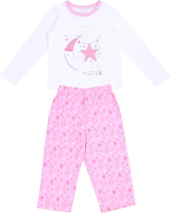 Pyjama à étoiles blanches et roses