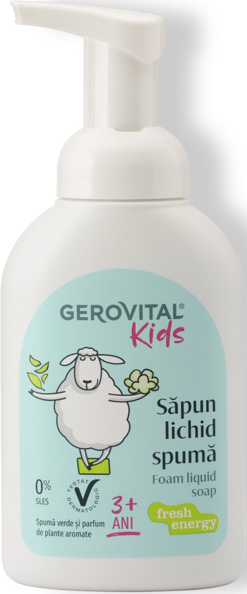 Goedkoopste KIDS - Frisse Energie Groene kleur Schuimende Vloeibare Zeep - kinderen handzeep schuim - Aloë Vera-extract - Leeftijd 3 jaar - 300ml | KIDS