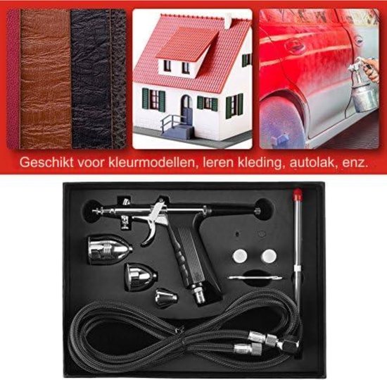 Airbrush Set Met Compressor Modelbouw