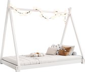 Merax Bed voor Kinderen 90x200 cm - Tentbed - Kinderbed - Wit
