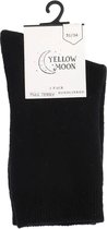 Yellowmoon 2-paar Badstof kinder sokken - KSS6410 - Zwart