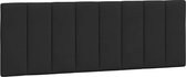 vidaXL - Hoofdbordkussen - 120 - cm - fluweel - zwart