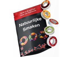 foto van JUST23 Geur air Pods 5 stuks - Vegan - Smaken Cola, aardbei, druiven, kersen en Sinaasappel - Geschikt voor Air Up & JUST23 Waterfles