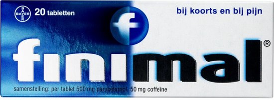 Finimal: einde aan hoofdpijn en spierpijn, 20 tabletten
