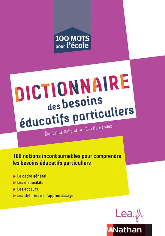 100 Mots pour l ecole - Dictionnaire des besoins éducatifs  ... - cover