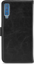 My Style Flex Wallet Telefoonhoesje geschikt voor Samsung Galaxy A7 (2018) Hoesje Bookcase Portemonnee - Zwart