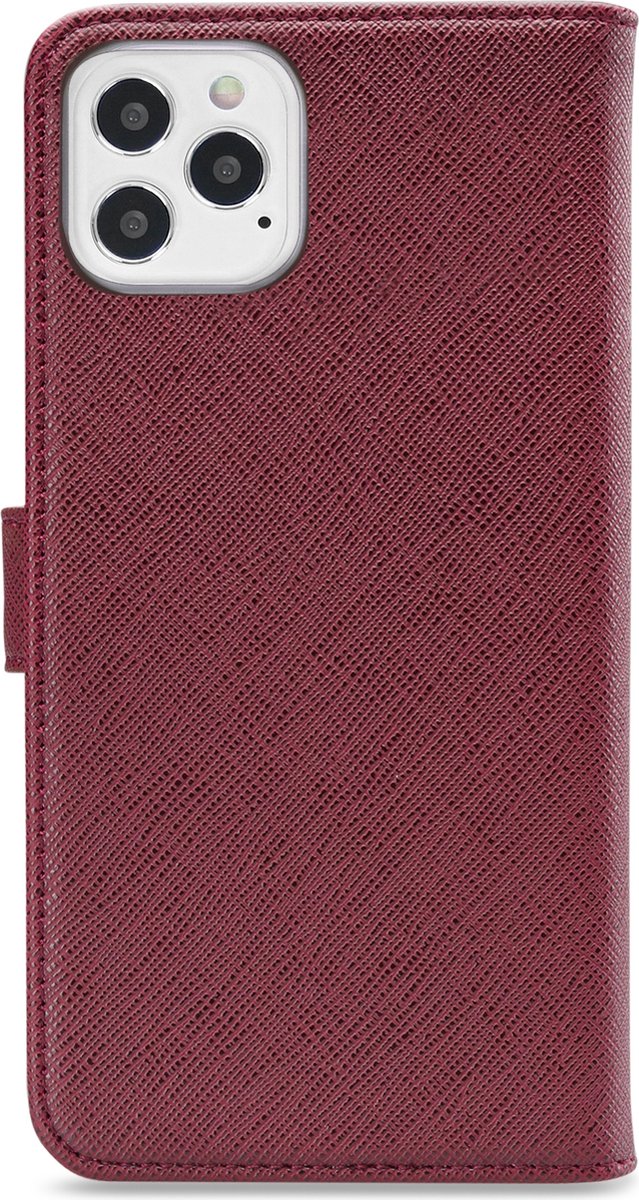 My Style Telefoonhoesje geschikt voor Apple iPhone 12 Hoesje | My Style Flex Wallet Bookcase Portemonnee | Pasjeshouder voor 3 Pasjes | Telefoonhoesje voor Pinpas / OV Kaart / Rijbewijs - Bordeaux | Bordeaux rood