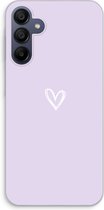 Case Company® - Hoesje geschikt voor Samsung Galaxy A15 hoesje - Klein hartje paars - Soft Cover Telefoonhoesje - Bescherming aan alle Kanten en Schermrand