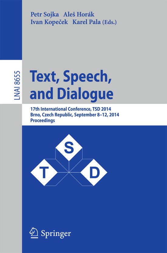 Text Speech and Dialogue - cover