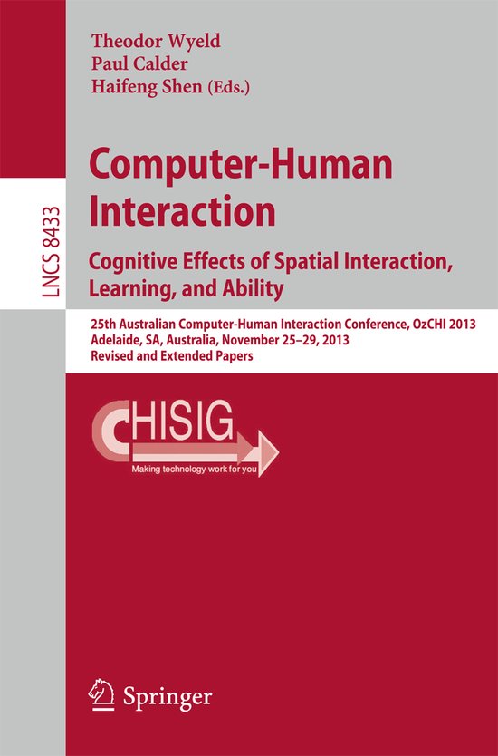 Computer Human Interaction Cognitive Effects of Spatial Inte ... - cover