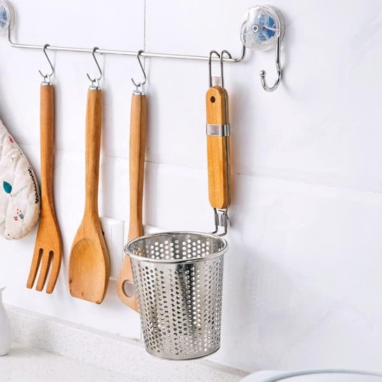 Chip Mand Rvs Frituurmand Ronde Mesh Franse Chip Braden Serveren
