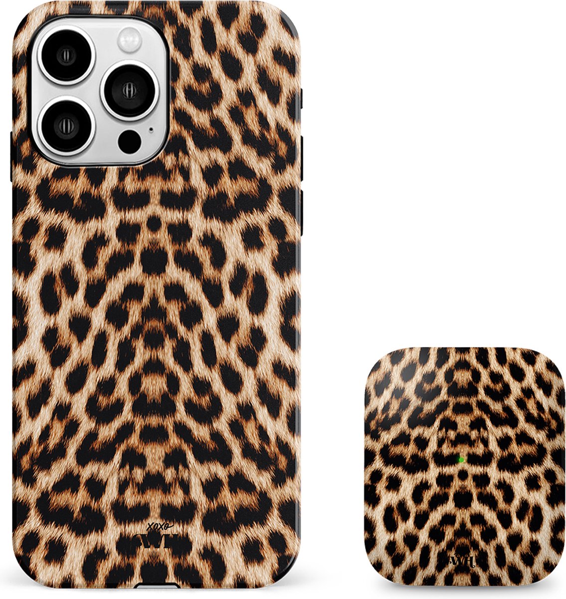 xoxo Wildhearts Wild Thing - siliconen hoesje geschikt voor iPhone X/XS - Double Layer (telefoonhoesje + case geschikt voor Airpods 1/2)