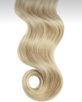 LUXEXTEND Weave Hair Extensions #613 | Human hair Blond | Human Hair Weave | 40 cm - 100 gram | Remy Sorted & Double Drawn | Haarstuk | Extensions Haar | Extensions Human Hair | Echt Haar | Weave Hairextensions Bundels | Weft Haar | Haarverlenging