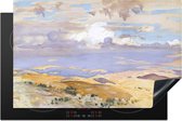 KitchenYeah® Inductie beschermer 81x52 cm - From Jerusalem - John Singer Sargent - Kookplaataccessoires - Afdekplaat voor kookplaat - Inductiebeschermer - Inductiemat - Inductieplaat mat