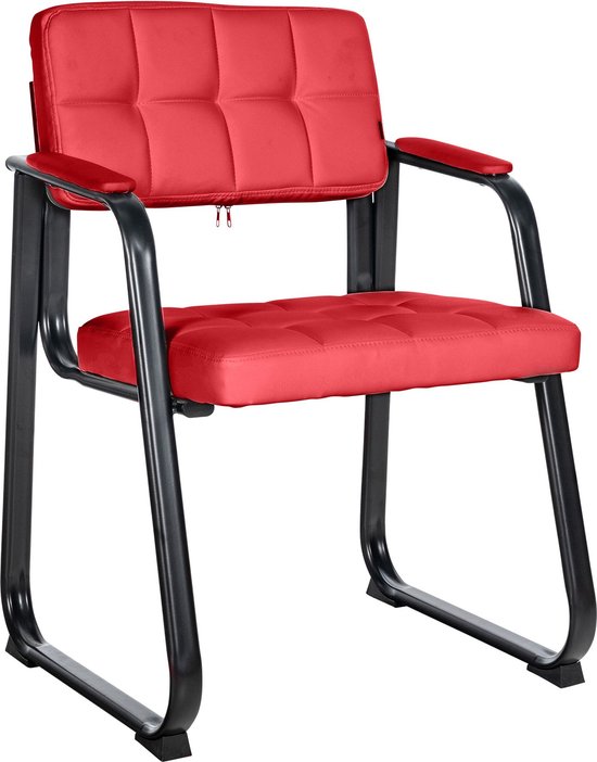 CLP Canada B Eetkamersstoel - Kunstleer rood