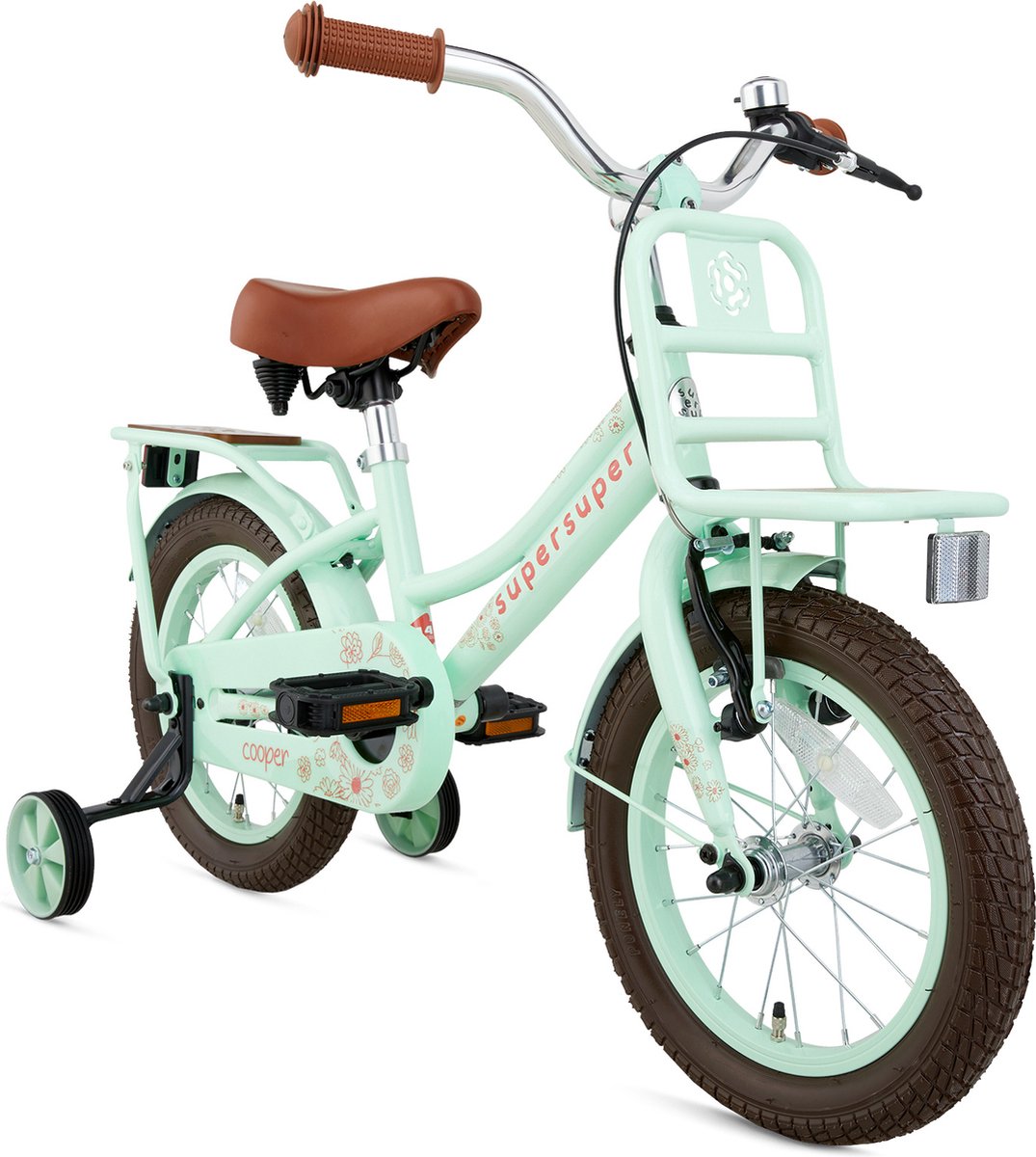 Supersuper Cooper Bamboo Kinderfiets 14 inch