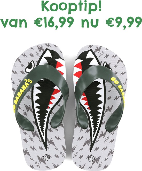 Sneakers | Jongens | SHARK PRINT | Canvas | Go Banana's | Maat 22