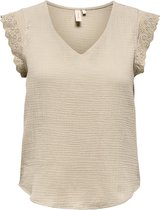 Only T-Shirt Onlthyra Sl Mix Top Wvn 15292918 Oxford Tan Taille Femme - S