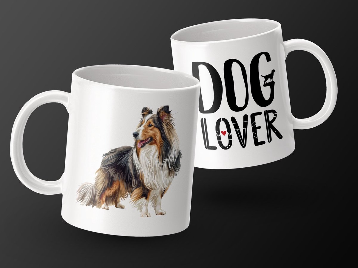 Mok Shetland Sheepdog dog hond/ dog lover