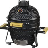 KitchenBrothers Kamado BBQ - Barbecue à charbon de bois 13 pouces - 27⌀ cm - Set de luxe - BBQ à œufs avec Accessoires de vêtements pour bébé - Zwart