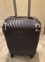 Reis koffer 1 stuks met TSA slot kleur NAVY materiaal abs midde maat