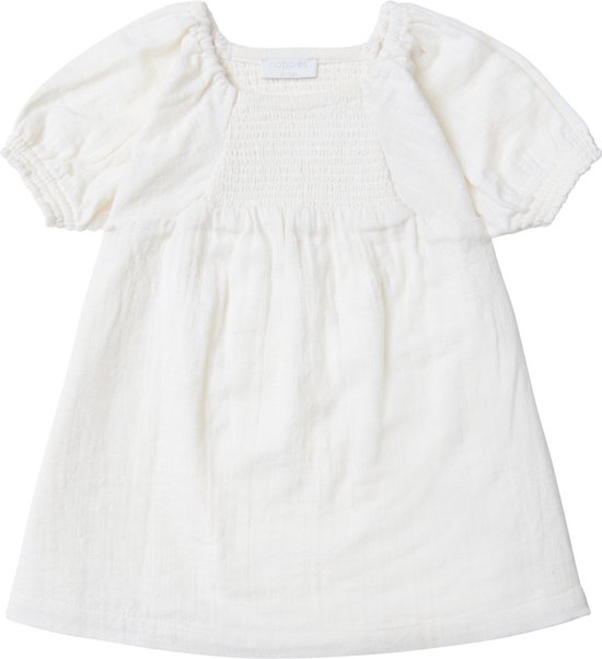 Noppies Girls Dress Coventry Robe à manches courtes Filles - Whisper White - Taille 56