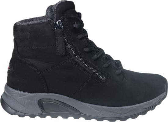 Gabor rollingsoft sensitive 76.805.47 - dames rollende wandelsneaker - zwart - maat 37 (EU) 4 (UK)