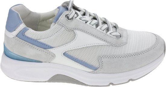 Gabor rollingsoft sensitive 26.895.51 - dames rollende wandelsneaker - wit - maat 42 (EU) 8 (UK)