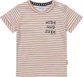 Dirkje T-Shirt Korte Mouw Stripe Hide Brown 56