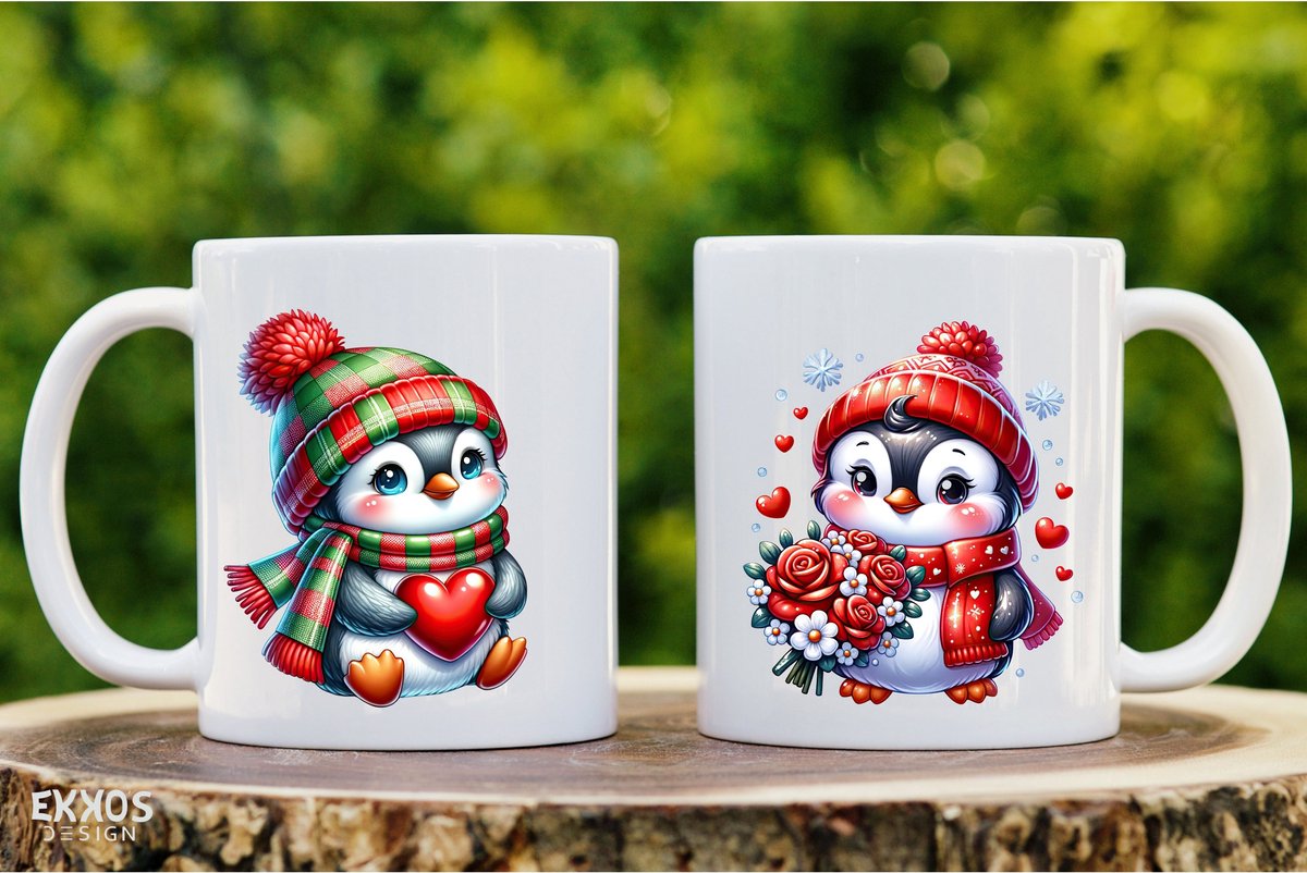 Personalisierte Pinguin Kieselstein Romantisches Geschenk für Freundin, Freund, ich liebe dich Karte, kleine lustige Jahrestag Geschenke für Mann Frau ihn