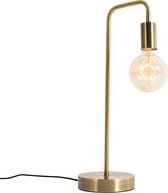 QAZQA facil - Moderne Tafellamp - 1 lichts - H 45 cm - Brons - Woonkamer | Slaapkamer | Keuken