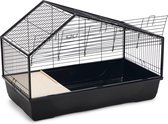 Beeztees Desi - Cage à lapin - Métal - Usage intérieur - Zwart - 100x52x68 cm