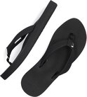 Zwarte Reef slipper met dikke zool, van bovenaf