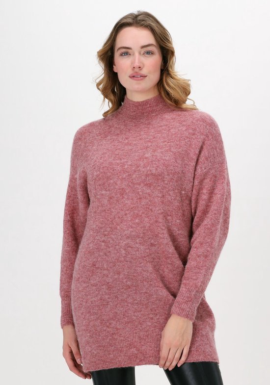 Object Nete High Neck Tunic Truien & vesten Dames - Sweater - Hoodie - Vest- Roze - Maat XS