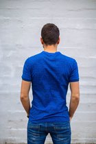 T-shirt Le Patron Blauw, Kasseien - Maat XXL