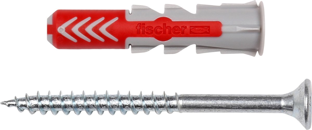 Conische schroeven met gedeeltelijke draad 5x60mm + 8x40mm Fischer DuoPower pluggen 50st - PRODUKT