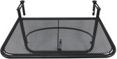 Medina Larkspur Balkontafel - Hangende Tafel - In Hoogte Verstelbaar - Terras - Metaal - Zwart - 60 x 56.5 x 45 cm