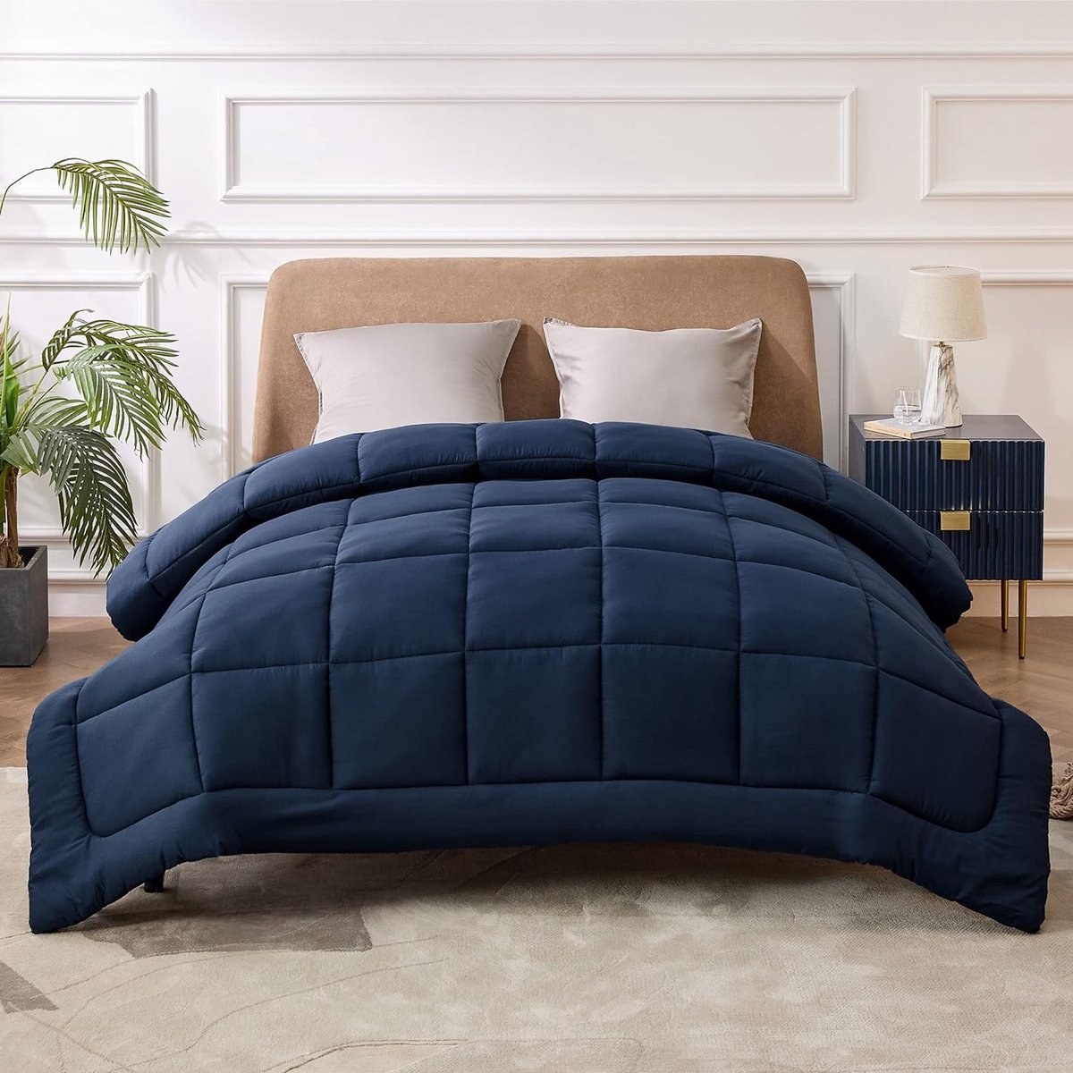Dekbed 135 x 200 cm, 4 seizoenen, dekbed voor mensen met een allergie, 300 g/m², 135 x 200 cm, superzachte deken, ademende slaapdeken